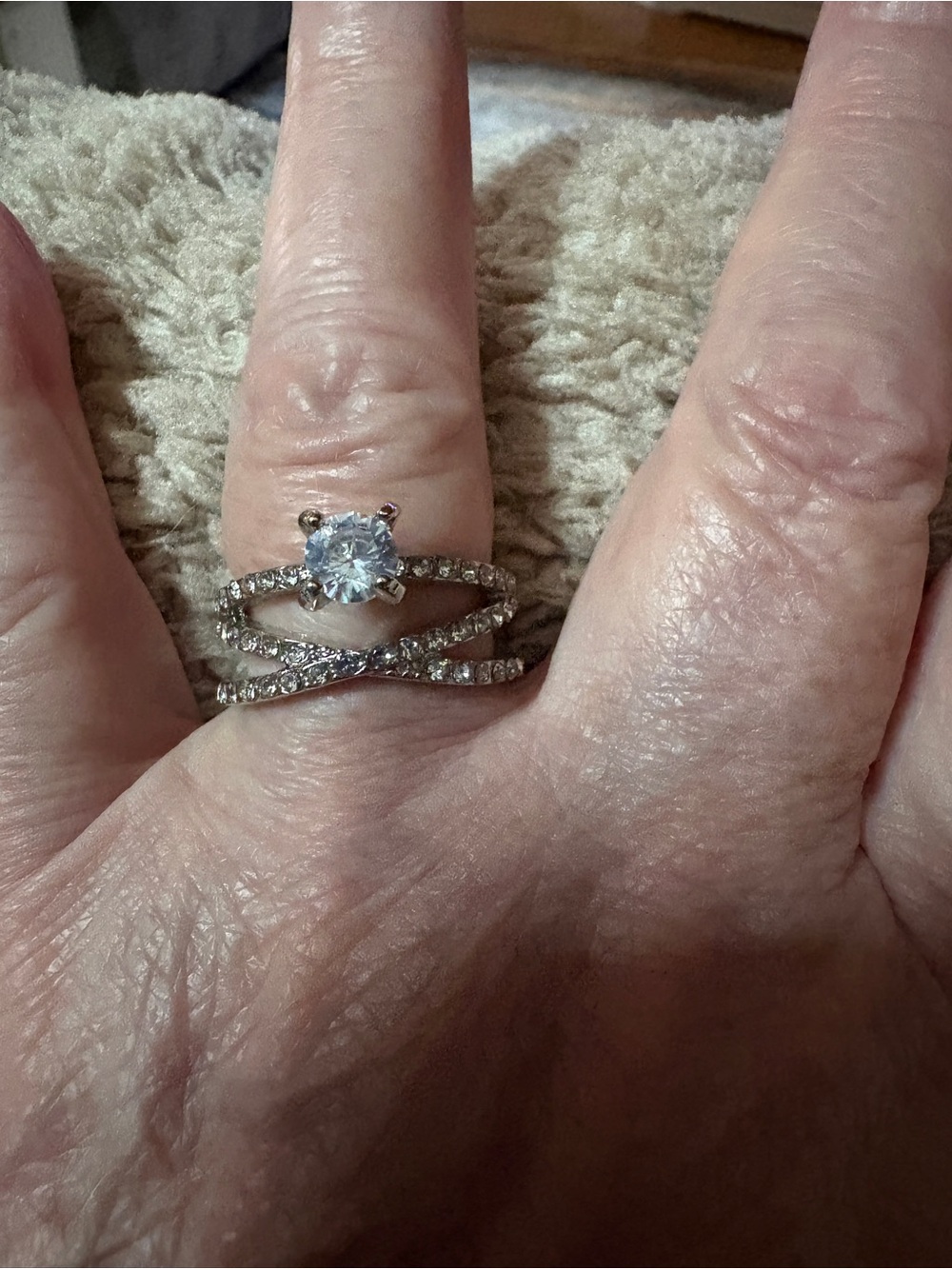 Cubic Zirconia Sparkling Ring